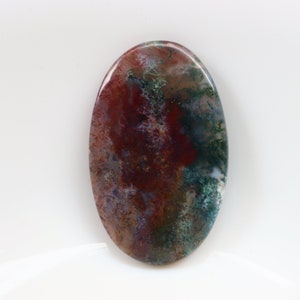 Red Moss Agate Cabochon, Red Moss Agate Gemstone, Red Moss Agate Loose Stone for Jewelry, Red Moss Crystal, Healing Stone, Crystal.