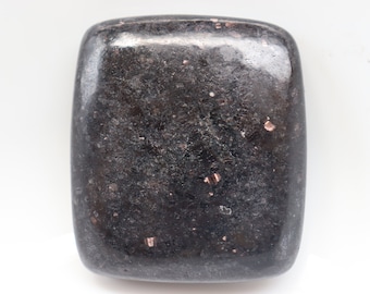 Nuummite Palmstone stone - polished stones - healing crystals and stones - Nuummite stones - Nuummite Hearts, Nuummite Heart Pocket Stone