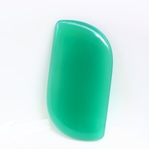 Cabujón de ónix verde de gran tamaño, hermosa piedra preciosa de ónix verde natural, piedra suelta de ónix verde hecha a mano para joyería, piedra suelta, cristal verde.