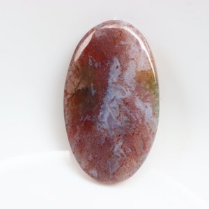 Red Moss Agate Cabochon, Red Moss Agate Gemstone, Red Moss Agate Loose Stone for Jewelry, Red Moss Crystal, Healing Stone, Crystal.