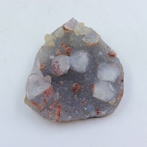 Brown Stilbite on Grey Chalcedony, Chalcedony Mineral, Brown Stilbite on Grey Chalcedony Specimen, Natural Brown Stilbite On Grey Chalcedony