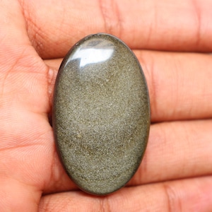 Cabujón de obsidiana brillante con brillo dorado A+, piedra preciosa de obsidiana brillante, joyería de obsidiana, obsidiana dorada brillante, piedra preciosa suelta de obsidiana arcoíris