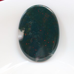 Blutstein Cabochon, große Größe, Blutstein Cabochon, Blutstein Stressstein Blutstein Cabochon, Heilstein, Taschenstein, lose Stein