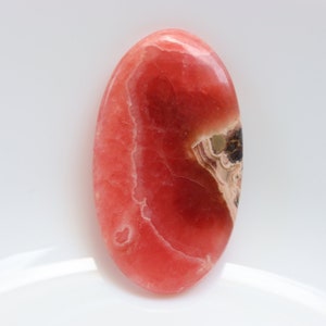 A+ Cabochão de Rodocrosita, Pirita em Rodocrosita, Cabochão de Cristal, Enrolamento de Arame, Arte Vestível, Cristais de Cura, Pedra Solta, Pedra Preciosa
