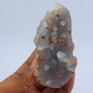 Brown Stilbite on Grey Chalcedony, Chalcedony Mineral, Brown Stilbite on Grey Chalcedony Specimen, Natural Brown Stilbite On Grey Chalcedony