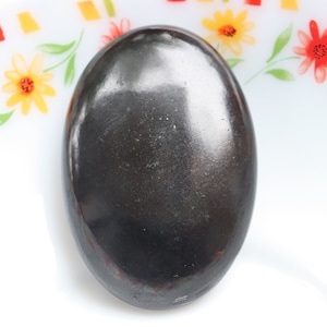 Black Tourmaline palmstome Stone, Black Tourmaline Crystal, Black Tourmaline palmstone, Protection Crystal, healing stone, Christmas Gift