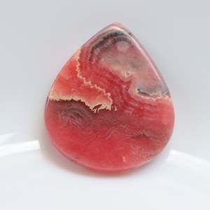 A+ Cabochão de Rodocrosita, Pirita em Rodocrosita, Cabochão de Cristal, Enrolamento de Arame, Arte Vestível, Cristais de Cura, Pedra Solta, Pedra Preciosa