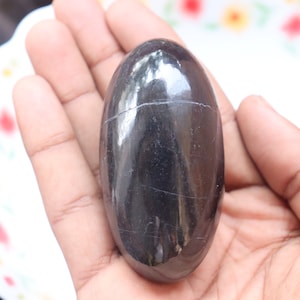 Black Tourmaline Shiva Lingam Stone, Black Tourmaline Crystal, Black Tourmaline Lingam , Protection Crystal, healing stone, Christmas Gift