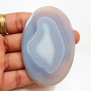 Natürlicher Botswana Achat Cabochon, Ethische Kristalle, Heilstein, Stein für emotionales Gleichgewicht, Heilstein, Pocket Stone, lose Stein.