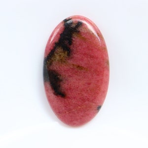 Cabujón de rodonita de gran tamaño, cabujón de rodonita pulida, piedra suelta, mini piedra de bolsillo de rodonita, rodonita natural, gema para joyería