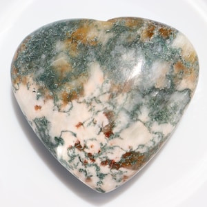 Unique Peach Green Stillbite Heart Stone, The Stone With Lots Of Healing Properties New Peach Stilbite with Chatoyant Crystal, Easter day