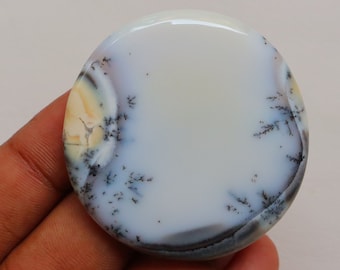 Big Size Dendrite Opal Cabochon, Natural Designer Dendrite Cabochon, Loose Gemstone For Jewelry, Crystal, Healing Stone, Dendrite Cabochon