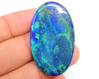 The Best! Azurite Malachite Cabochon, High Quality Azurite Malachite, Natural Azurite Malachite Cabochon, Loose Gemstone For Jewelry Making.