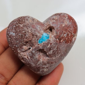 Unique Rare Cavansite Heart stone, Natural Cavansite Heart, Cavansite Tumble, Cavansite Palmstone, Cavansite Specimen, Cavansite from India