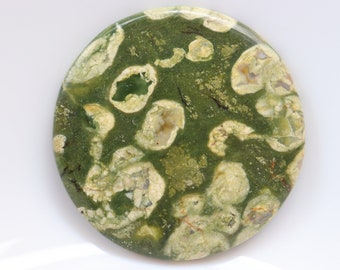 Rainforest Rhyolite Cabochon Stone, Healing Rainforest Jasper Crystals, Healing Rhyolite Stones, Pocket Stone, Loose Stone, Gemstone.