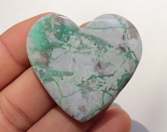 Variscite Heart Stone, Natural Variscite Heart, Utah mined Green Variscite, Variscite Crystal, Crystal Stone, Pocket Stone, Gift for her