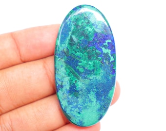 The Best! Azurite Malachite Cabochon, High Quality Azurite Malachite, Natural Azurite Malachite Cabochon, Loose Gemstone For Jewelry Making.