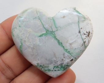 Variscite Heart Stone, Natural Variscite Heart, Utah mined Green Variscite, Variscite Crystal, Crystal Stone, Pocket Stone, Gift for her