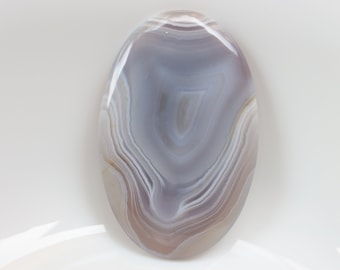 Naturlig Botswana agat cabochon, etiska kristaller, helande sten, emotionell balanssten, helande kristall, ficksten, lös sten.