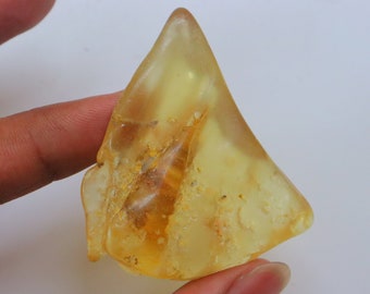 21gm Polished Amber Rough, Amber Gemstone Rough, Fancy Shape Amber Stone, Positive Energy Crystal, Amber Genuine Rough, Amber Specimen.