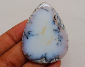 Big Size Dendrite Opal Cabochon, Natural Designer Dendrite Cabochon, Loose Gemstone For Jewelry, Crystal, Healing Stone, Dendrite Cabochon