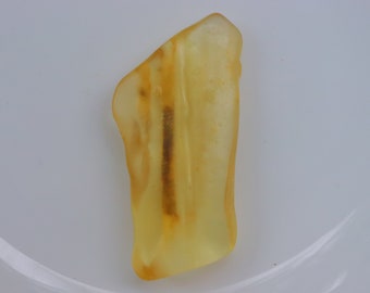 9gm Polished Amber Rough, Amber Gemstone Rough, Fancy Shape Amber Stone, Positive Energy Crystal, Amber Genuine Rough, Amber Specimen.