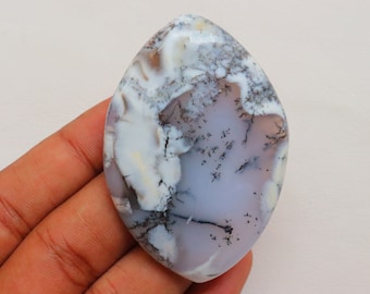 Big Size Dendrite Opal Cabochon, Natural Designer Dendrite Cabochon, Loose Gemstone For Jewelry, Crystal, Healing Stone, Dendrite Cabochon