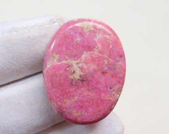 Zeldzame roze kobaltcalciet cabochon, natuurlijke kobaltcalciet edelsteen, kobaltcalciet uit Congo, handgepolijst roze calciet, sieraden maken