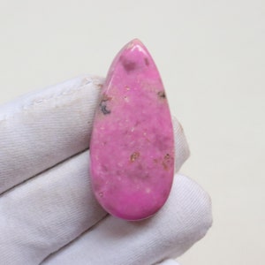 Raro cabochon di calcite di cobalto rosa, pietra preziosa naturale di calcite di cobalto, calcite di cobalto dal Congo, calcite rosa lucidata a mano, creazione di gioielli