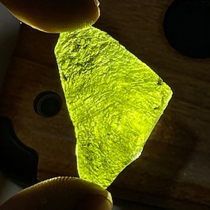 Personal Collection Piece of 6.37g Moldavite, 100% Authentic Moldavite from Czech Republic, Moldavite crystal, Moldavite crystal for Pendant