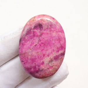 Seltener rosa Kobaltcalcit Cabochon, natürlicher Cobaltocalcit Edelstein, Kobaltocalcit aus Kongo, handpolierter rosa Calcit, Schmuckherstellung