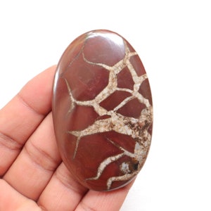 Big Size unieke zwarte septarian cabochon, natuurlijke zwarte septarian edelsteen, Marokkaanse zwarte septarian knobbel edelsteen voor het maken van sieraden