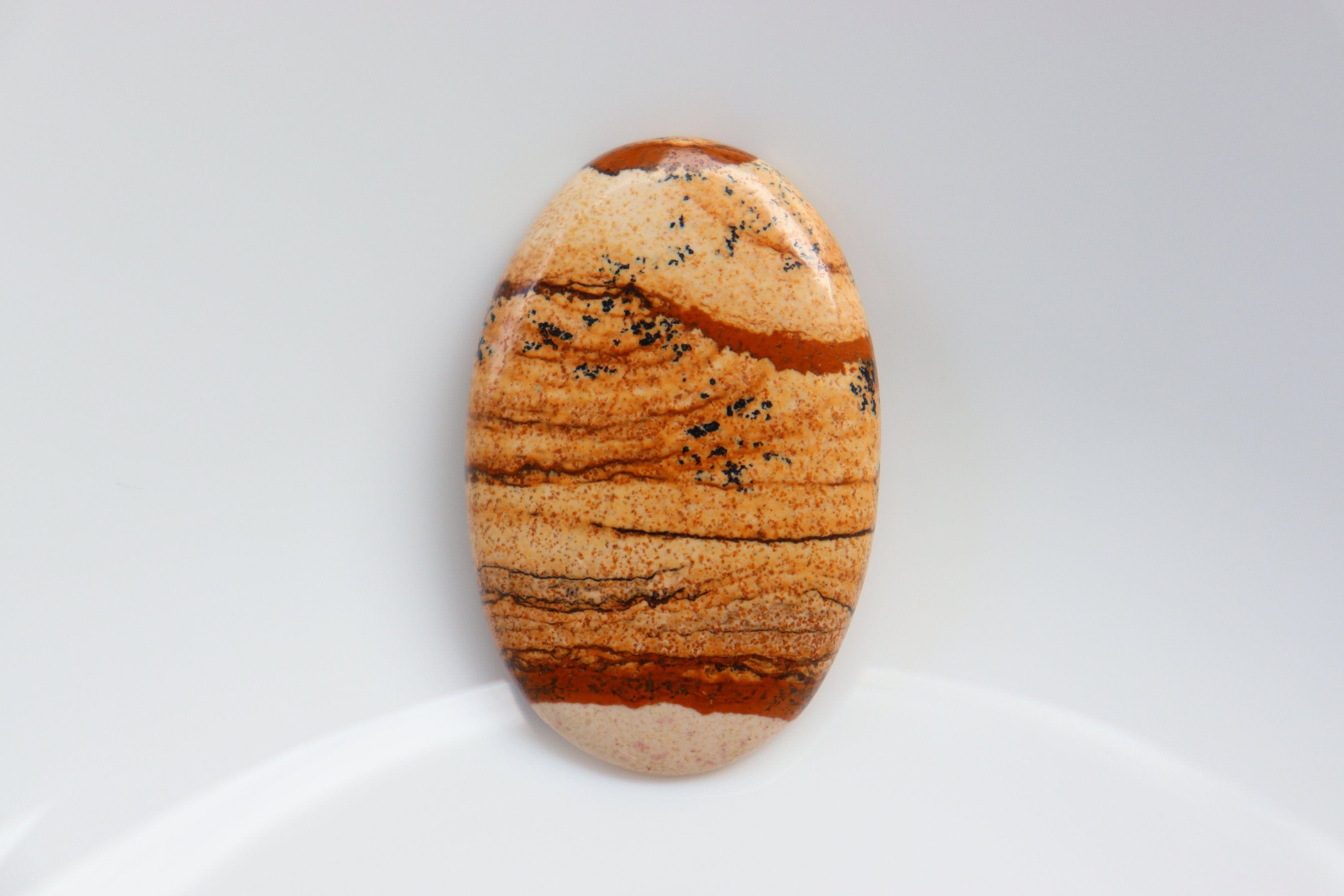 A Picture Jasper Cabochon Picture Jasper Natural Cabochon | Etsy