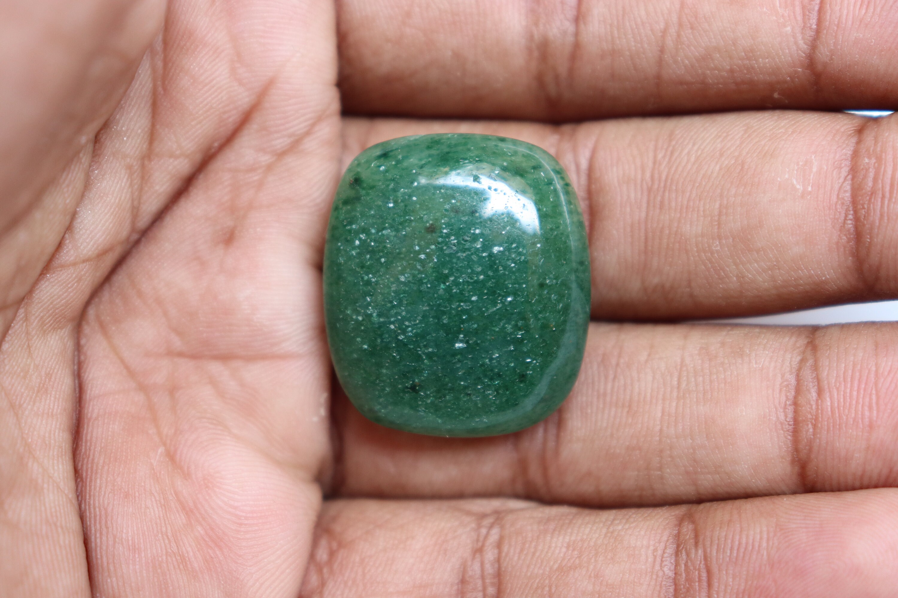 Dark Green Aventurine Palmstone Healing Crystals and Stones Etsy