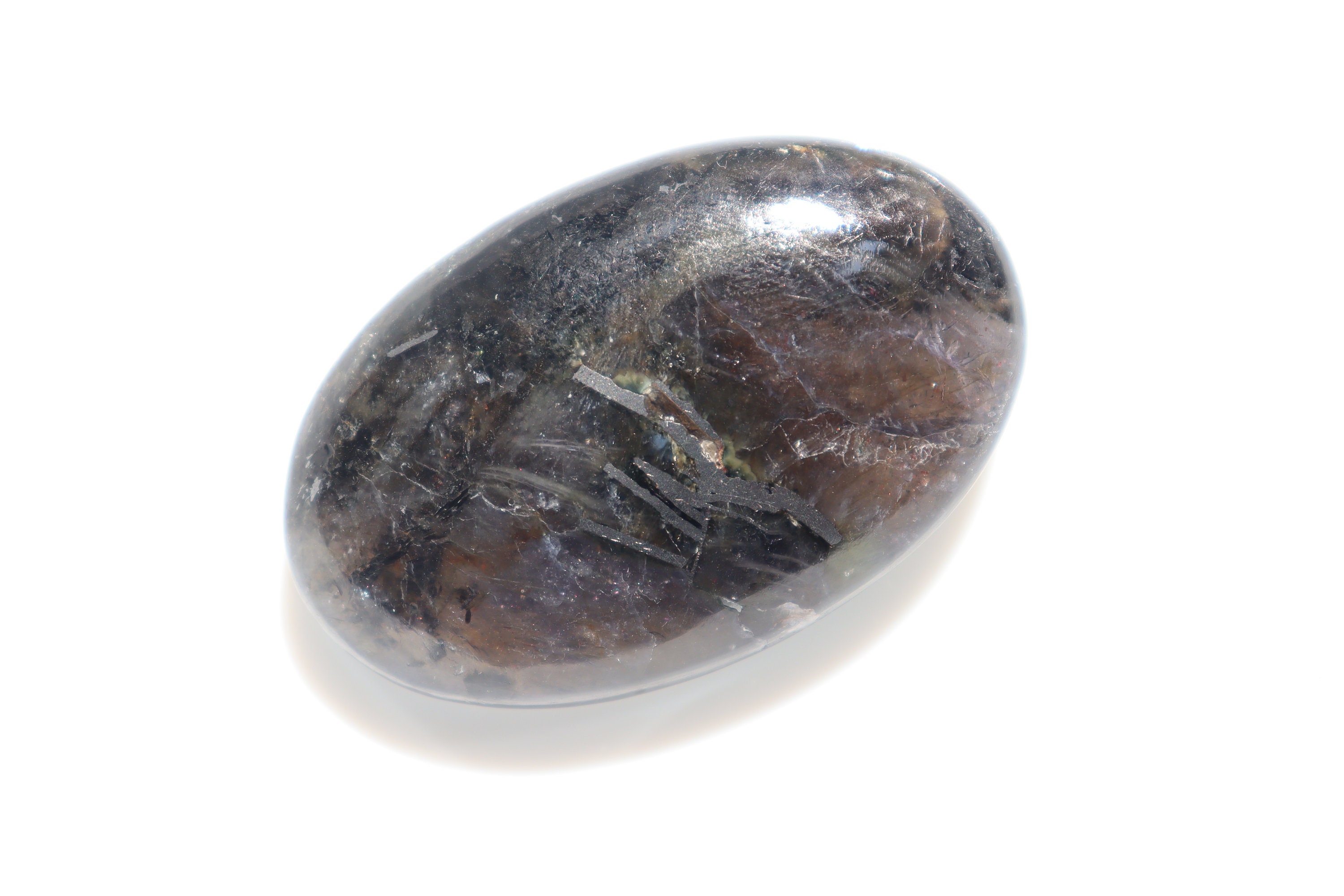 アイオライトサンストーンパームストーン、美しい天然アイオライト