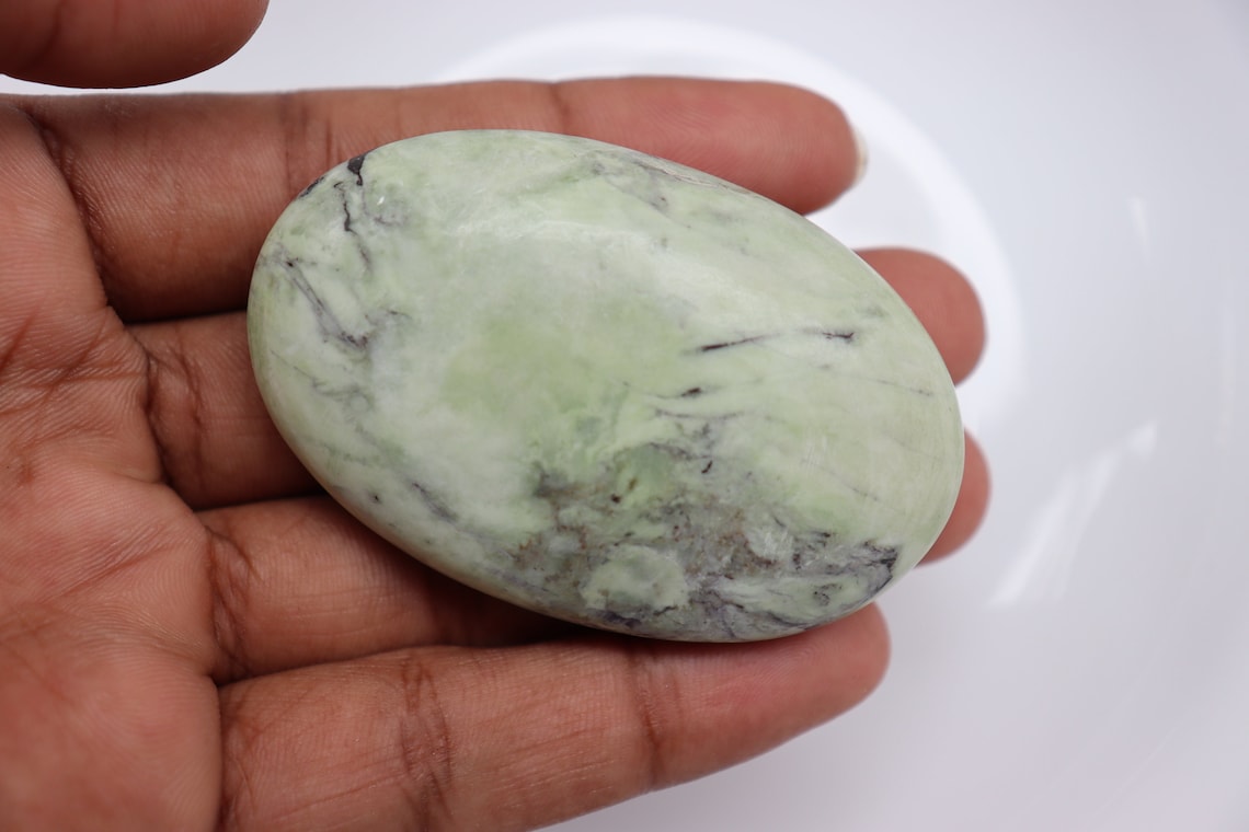 Nature Kammererite Palm Stone Green Kammererite Palm Stone Etsy UK