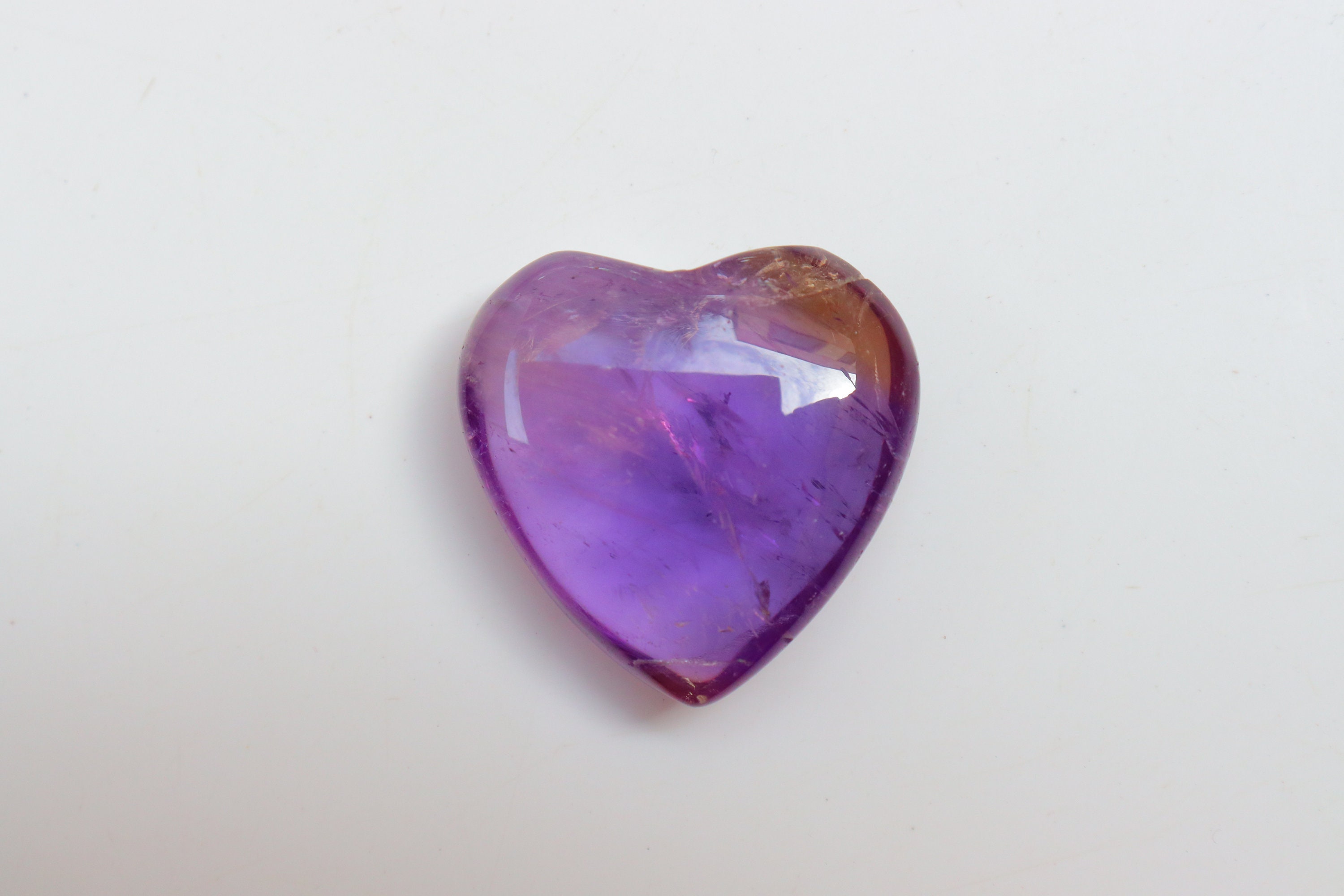 SALE アメジスト　ハート 楽天市場】アメトリン ハート アメジスト シトリン バイカラー 1個
