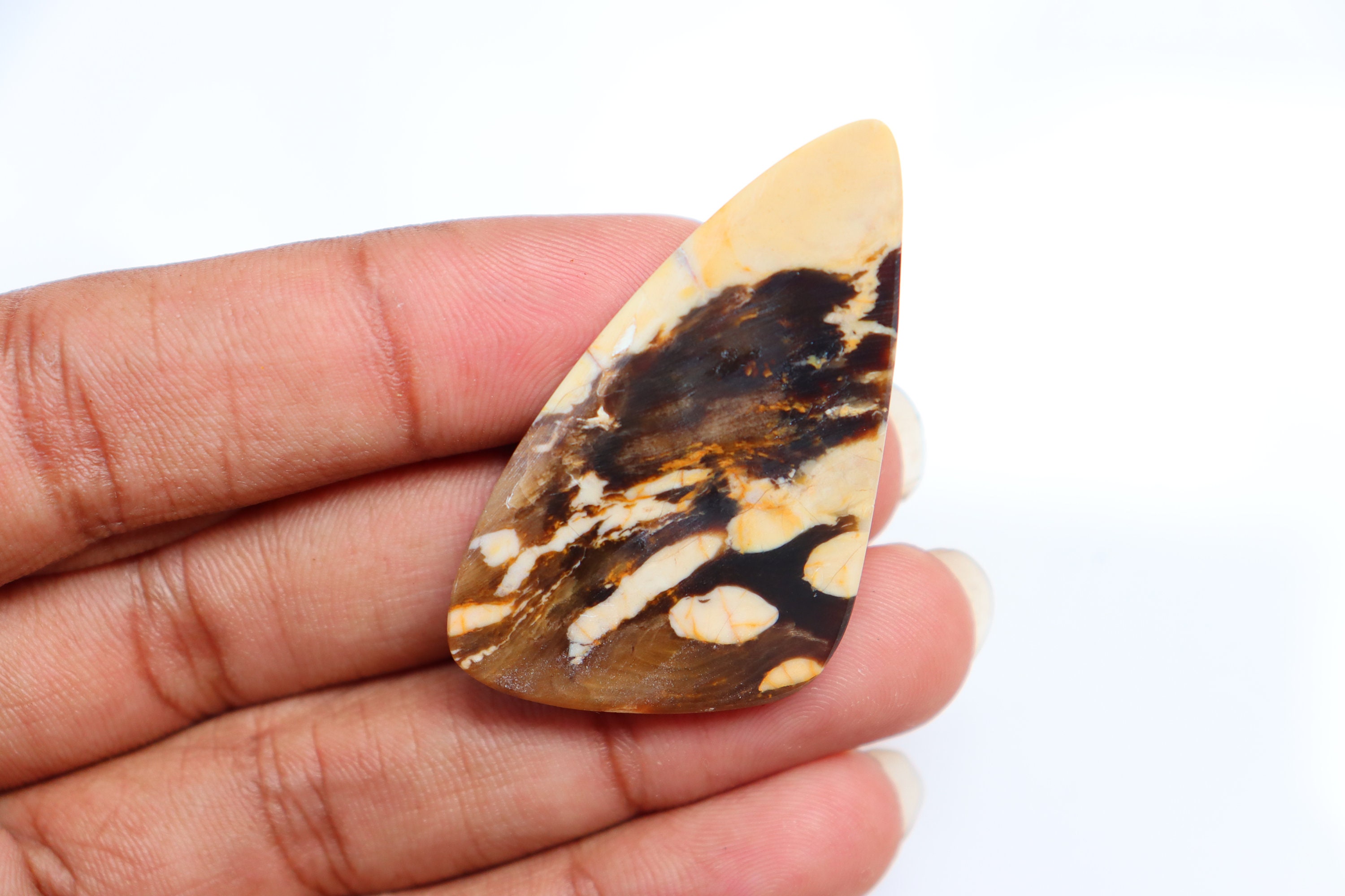 Peanut Wood Jasper Cabochon Peanut Wood Jasper Oval Shape Etsy