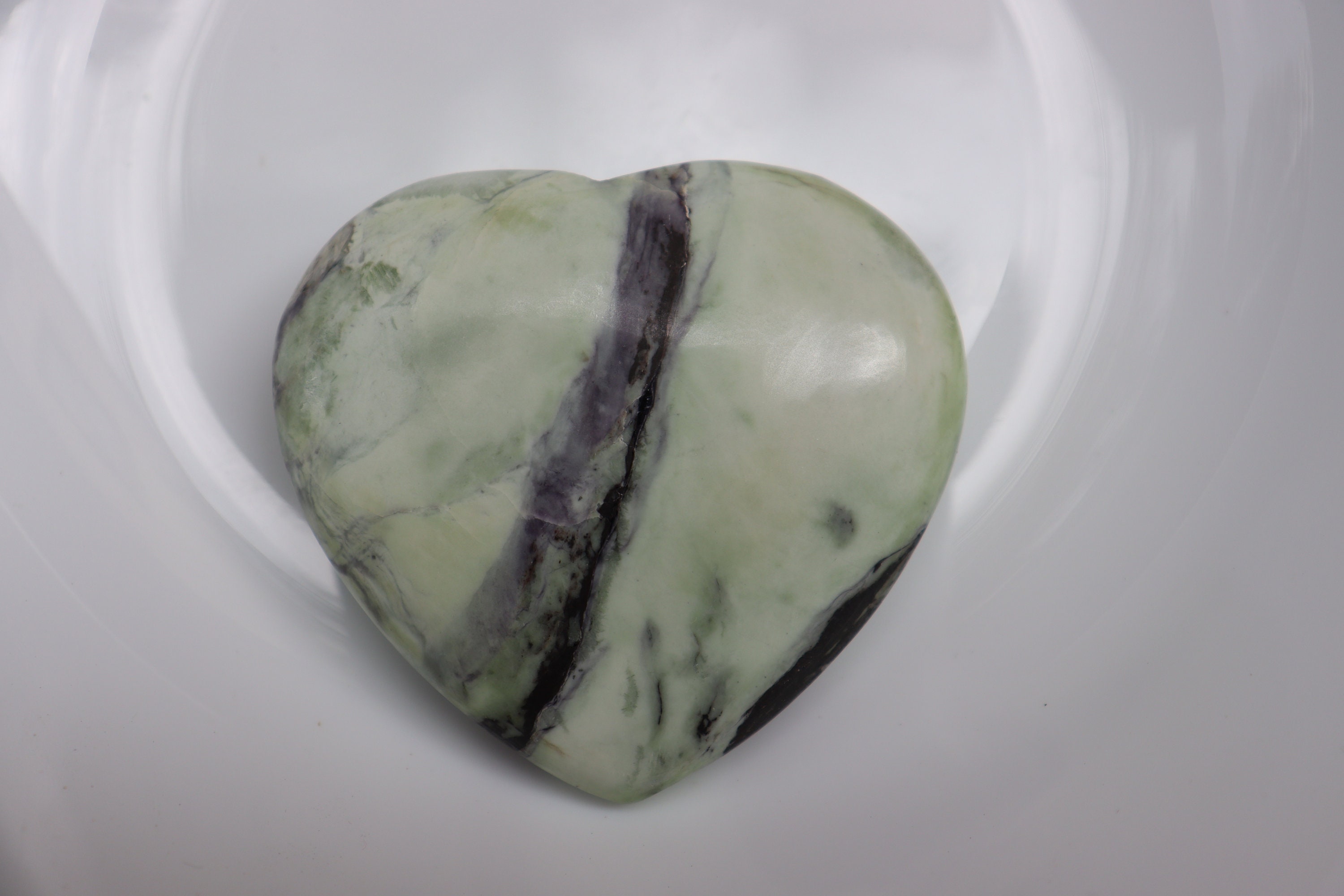 Natural Kammererite Heart stone Green Kammererite Heart Etsy