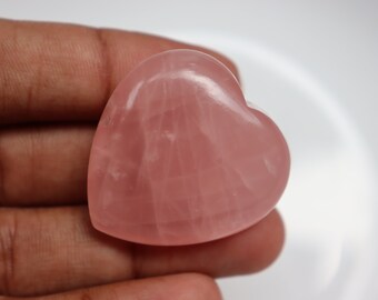 Cristallo Di Quarzo Rosa A Forma Di Cuore - Pietra Guarigione, Decorazione Zen - Foto 3