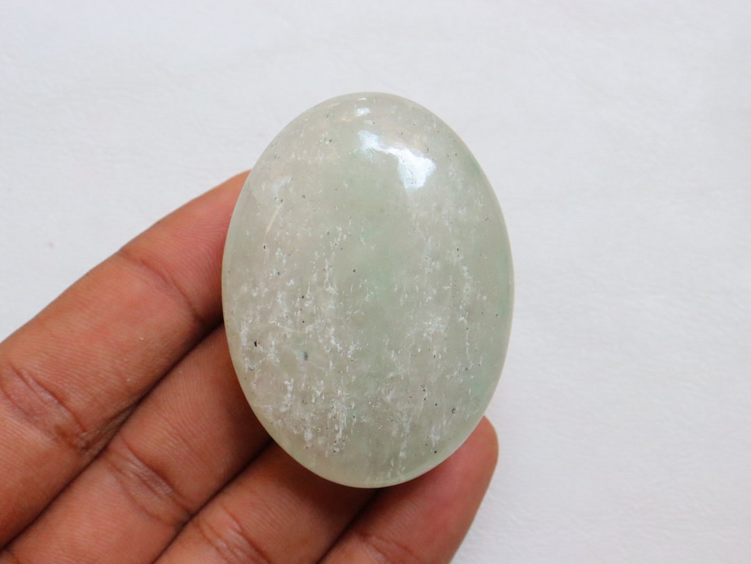 Light Green Aventurine Palmstone, Natural Green Aventurine Stone, Green