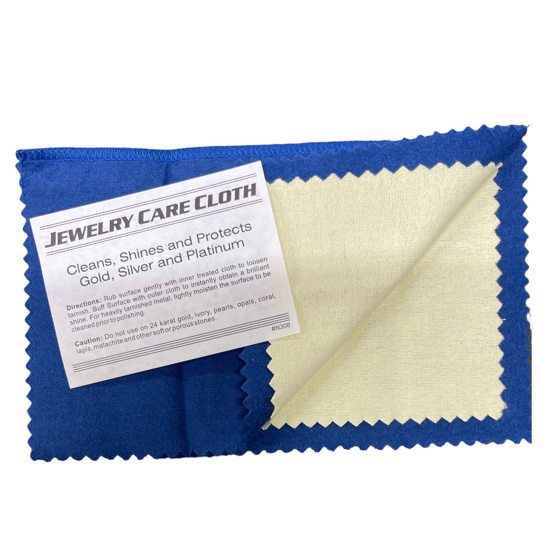 Jewelry Factory Brilliant Polishing Jewelry Cleaning Cloth Sterling Silver,  Gold & Platinum