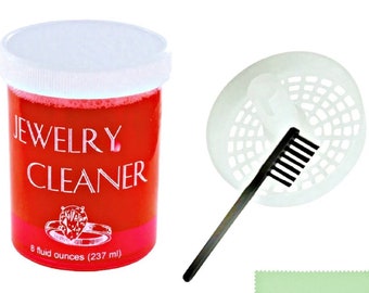 Líquido limpiador profesional de joyas para oro y plata