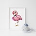 Flamingo Print Nursery Wall Art Nursery Animal Print - Etsy