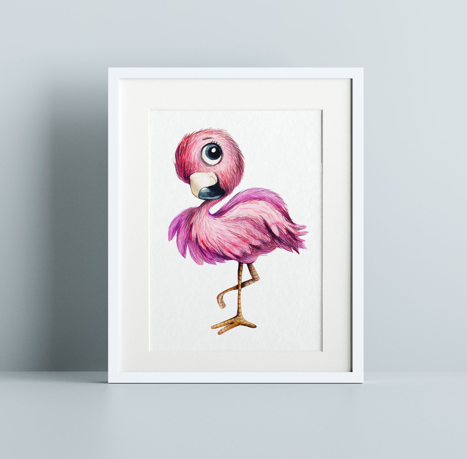 Flamingo Print Nursery Wall Art Nursery Animal Print | Etsy