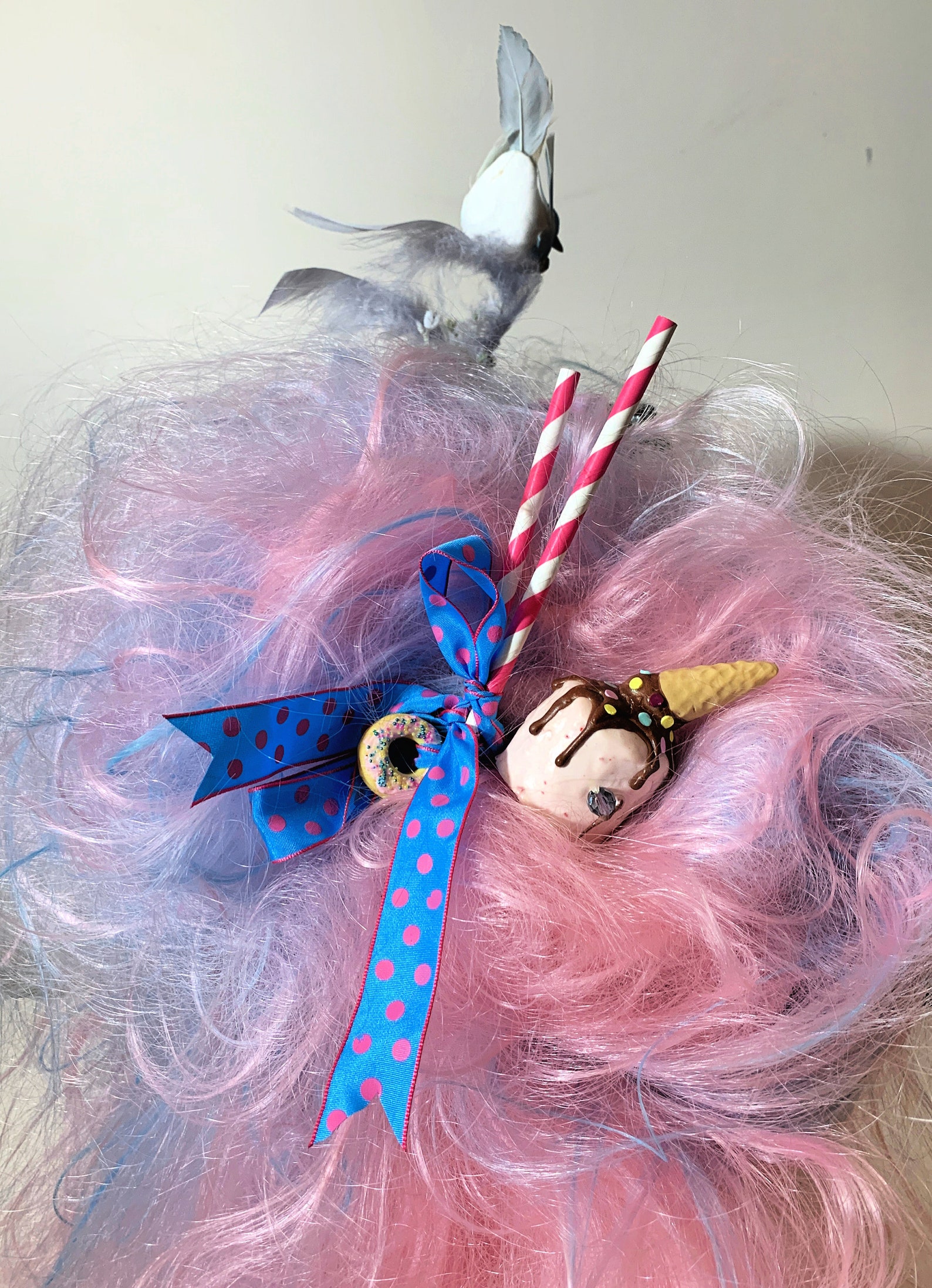 SuGaR RuSh WiG Pink/Blue Cotton Candy Floss Costume Wig Etsy