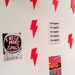 Pink Lightning Bolt Room decor aesthetic wallpaper / wall collage / cute / photo wall / dorm / bright / hot pink / preppy / teen girls