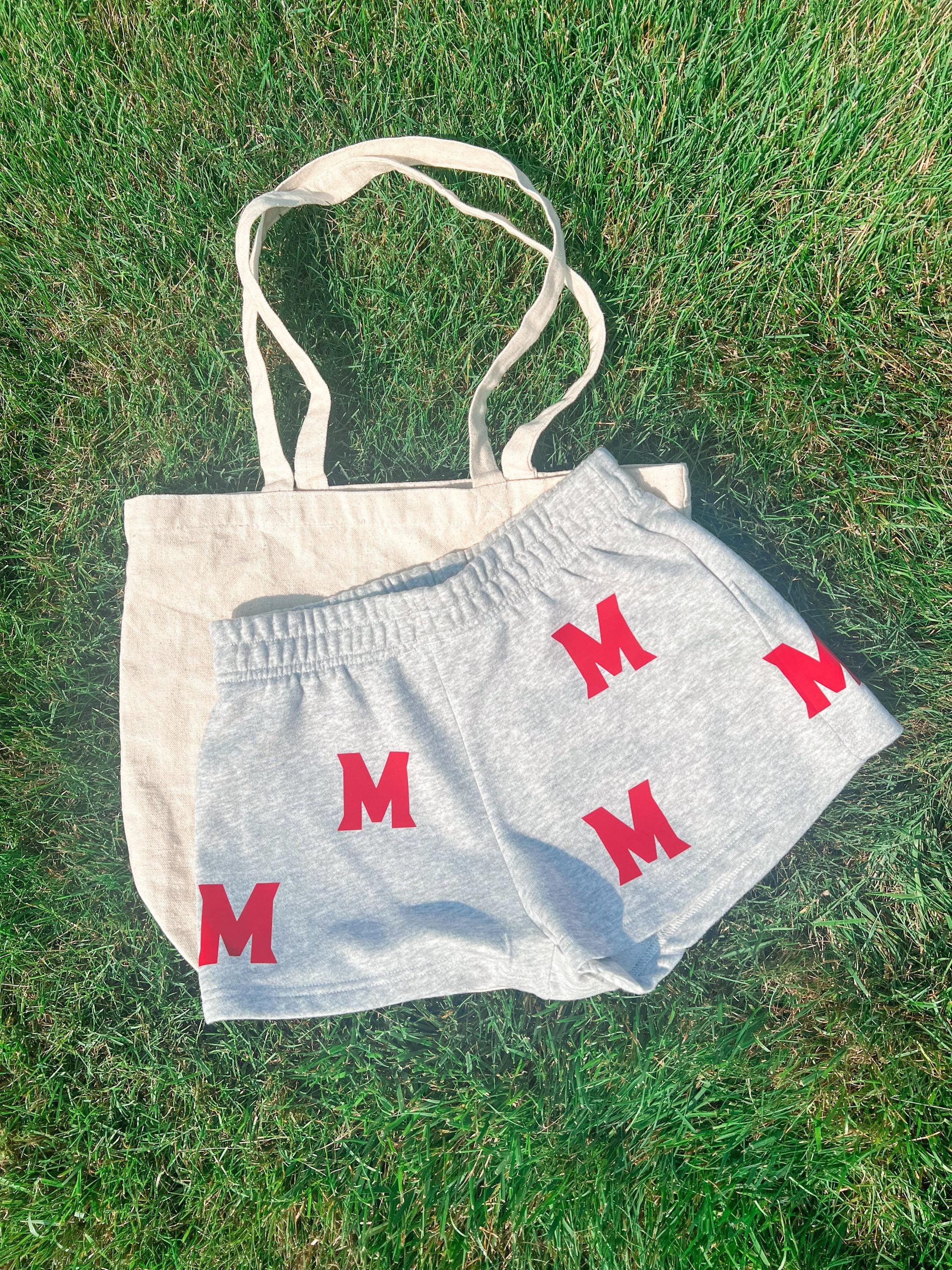 Custom college gameday sweat shorts, best gifts for her, tailgate merch, college apparel, college student gifts, custom text, team, company