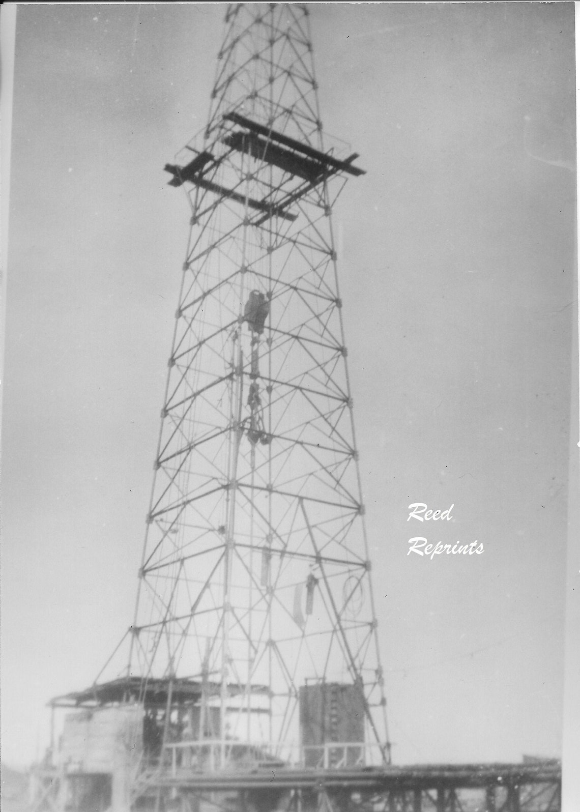 Vintage Photo Oil Land Drilling Rig Black and White Digital | Etsy