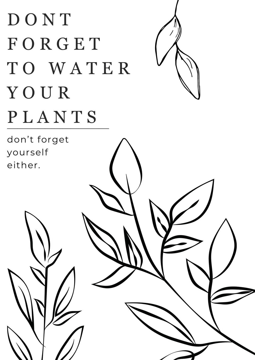 Dont to Water Your Plants. Etsy